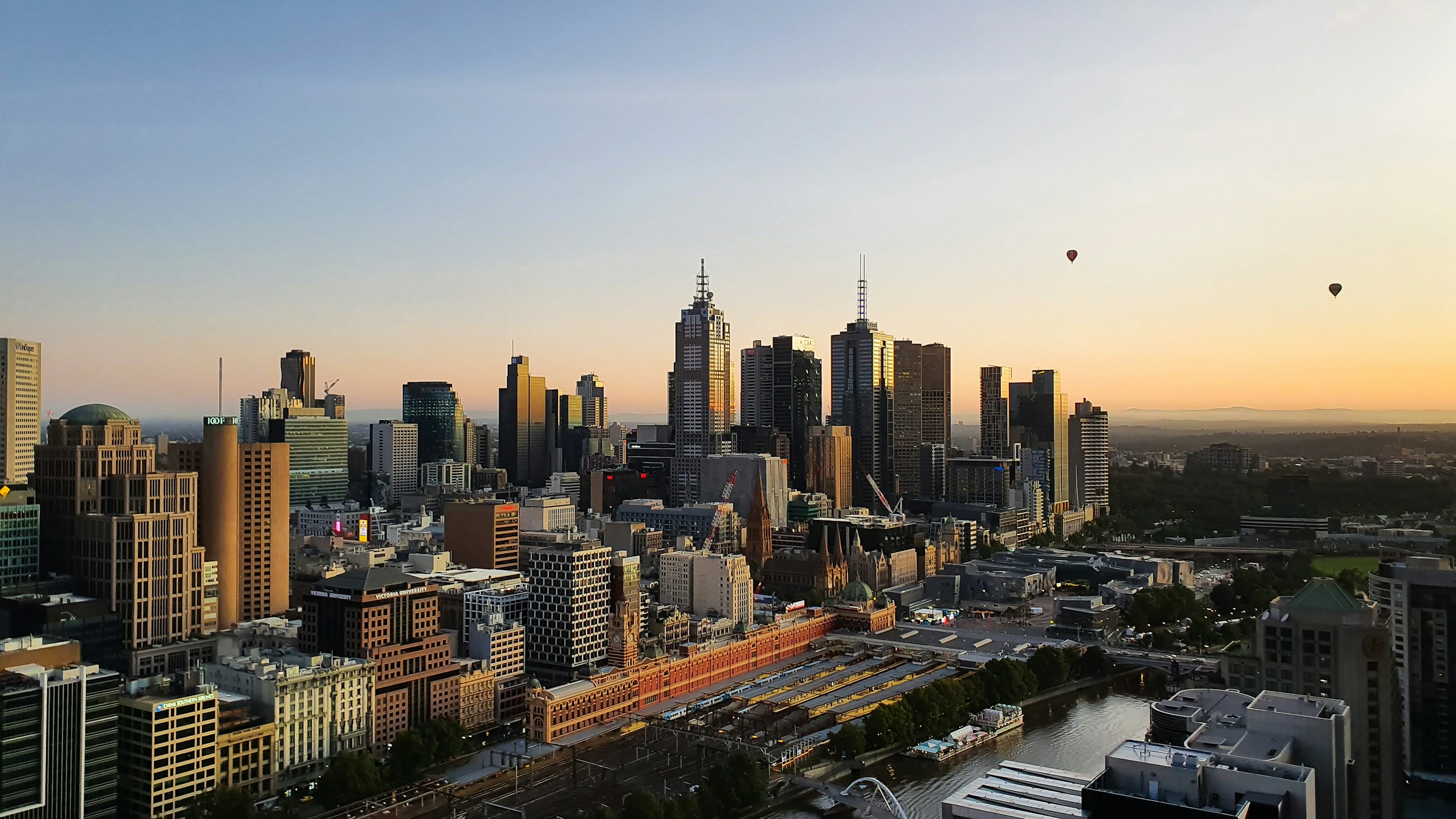 Melbourne city skyline